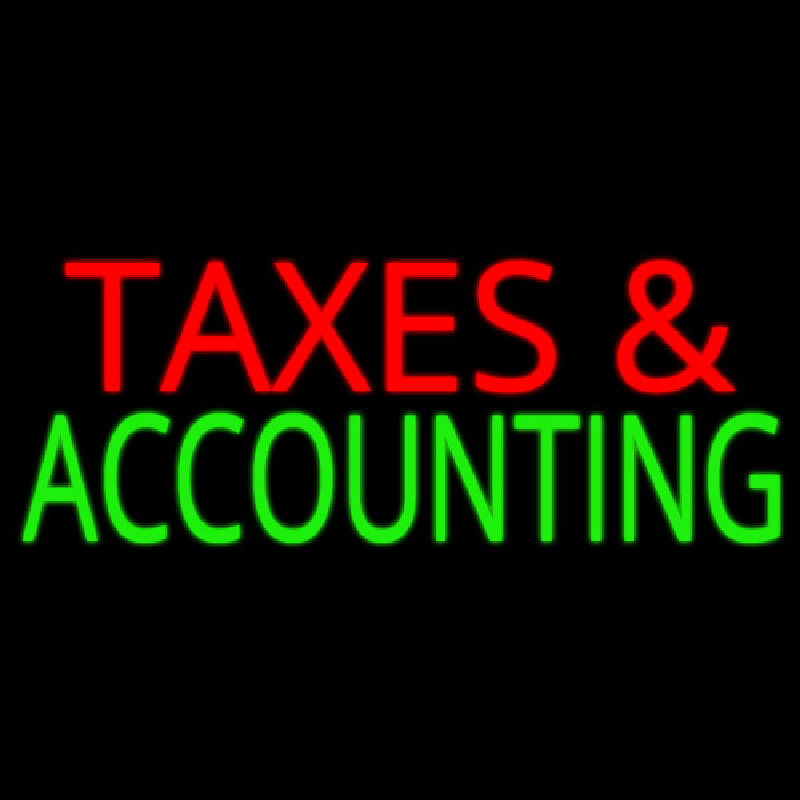 Ta es And Accounting Neonskylt