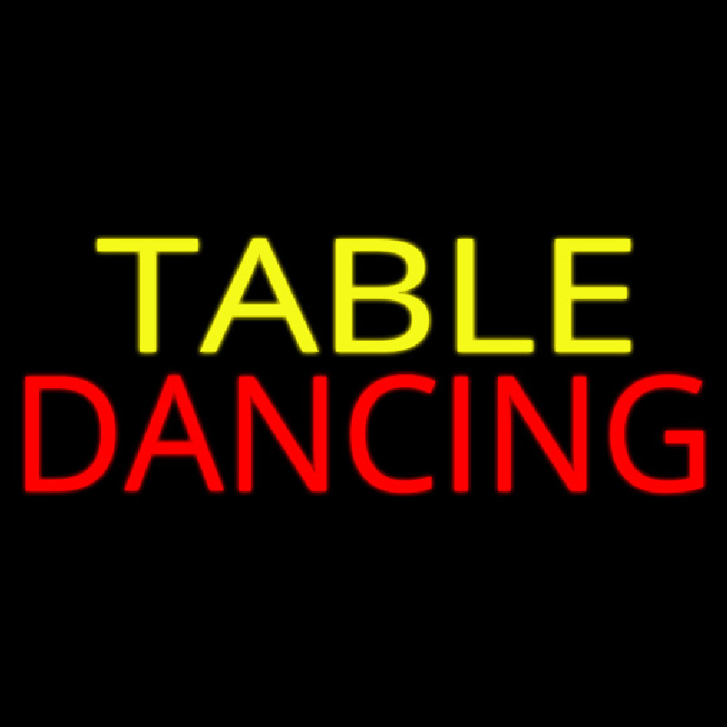 Table Dancing Neonskylt