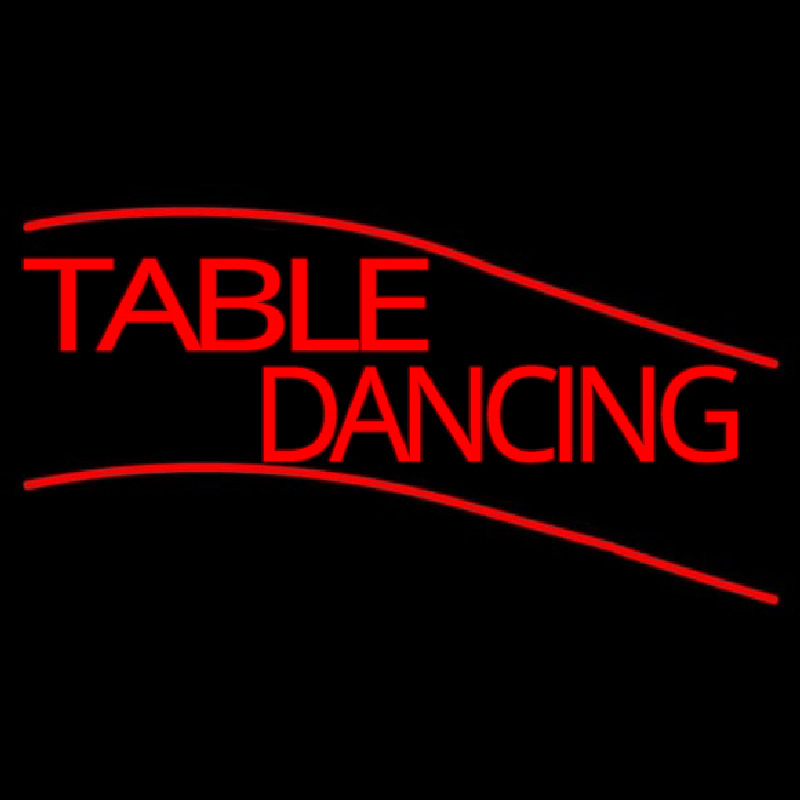 Table Dancing Neonskylt