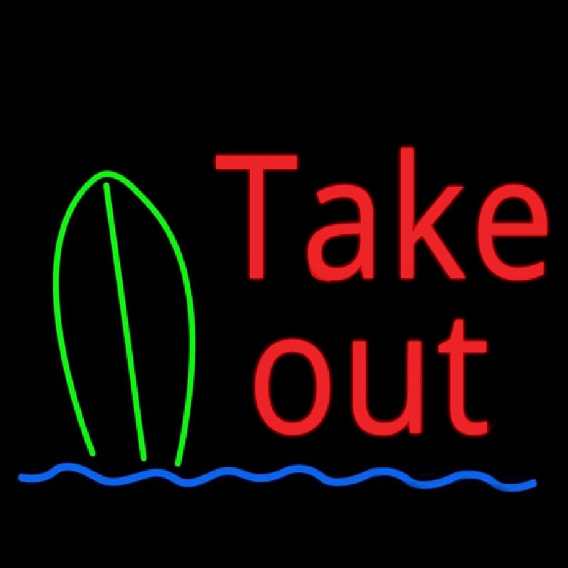 Take Out Bar Neonskylt