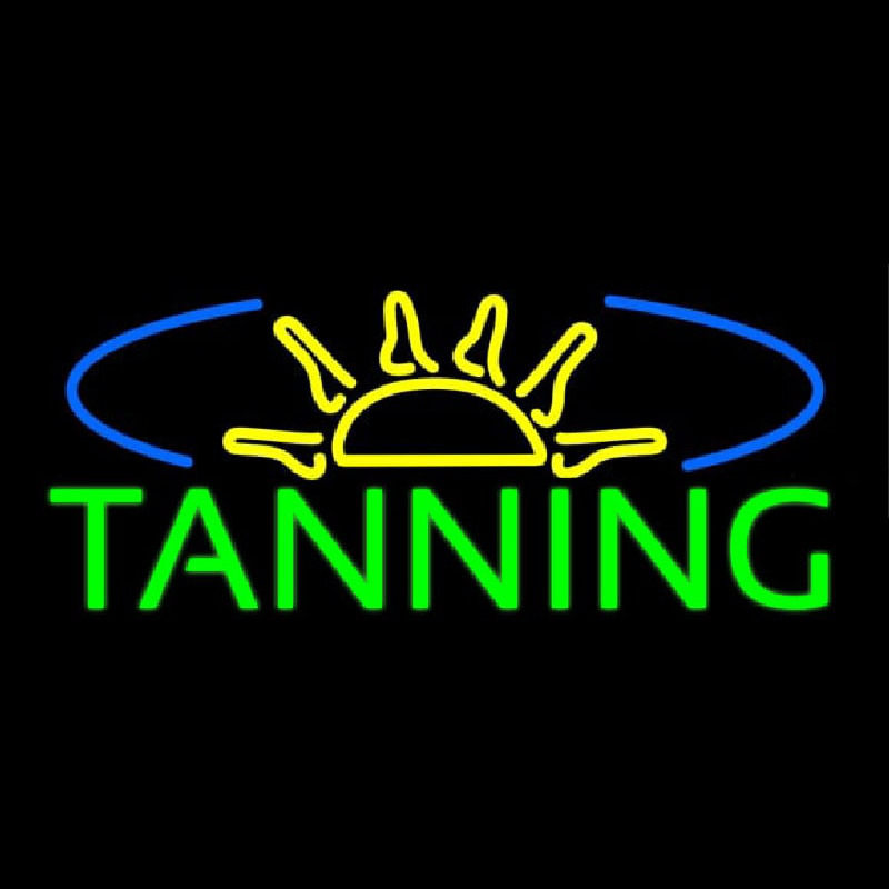 Tanning With Sun Rays Neonskylt
