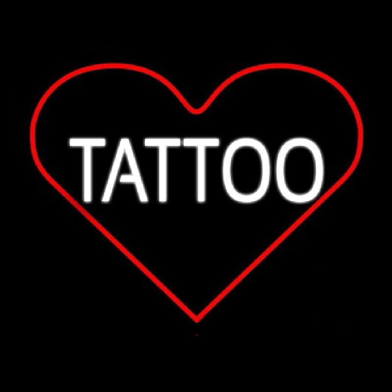 Tattoo Heart Neonskylt