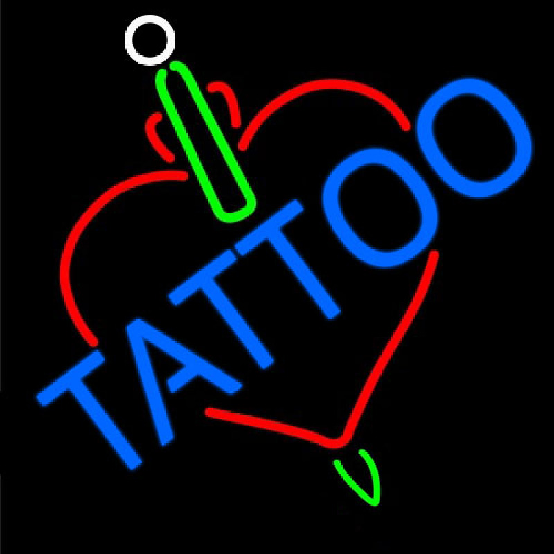 Tattoos Inside Heart Neonskylt