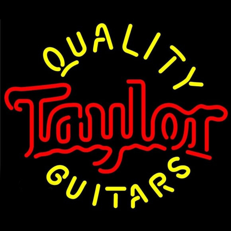 Taylor Quality Guitars Beer Sign Neonskylt