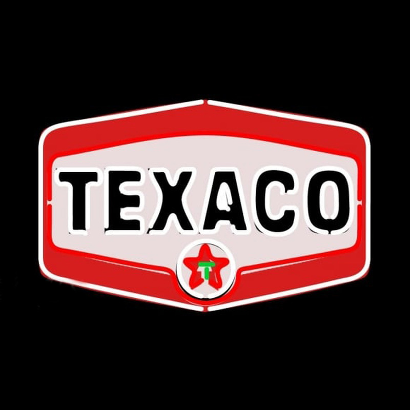 Te aco Gasoline Logo Neonskylt