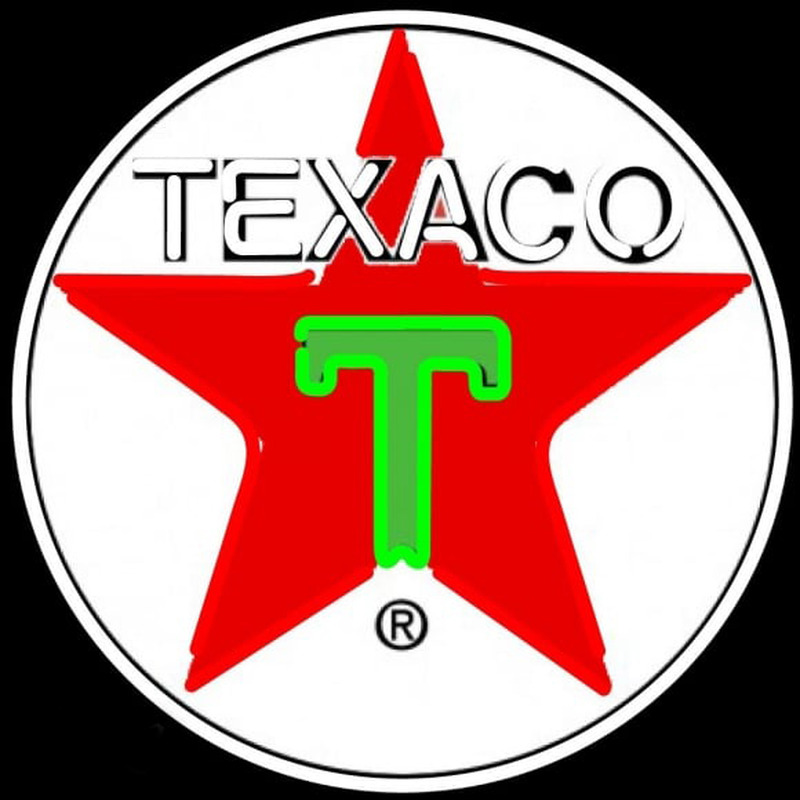 Te aco Logo Gasoline Neonskylt