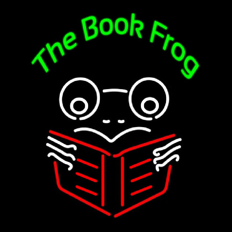 The Book Frog Neonskylt