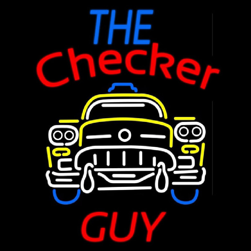 The Checker Guy Neonskylt