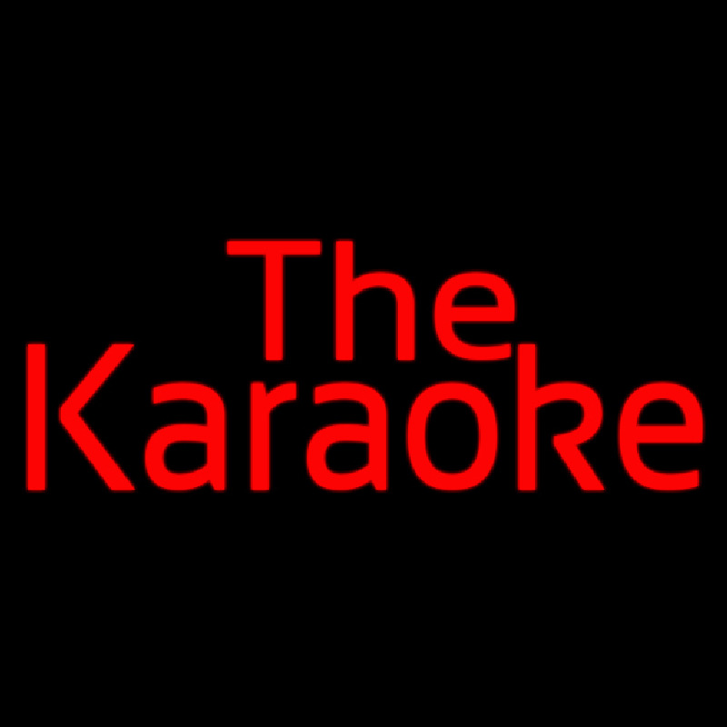 The Karaoke Neonskylt