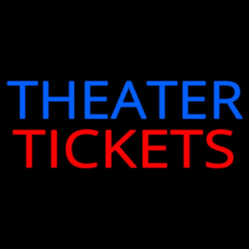 Theatre Tickets Neonskylt