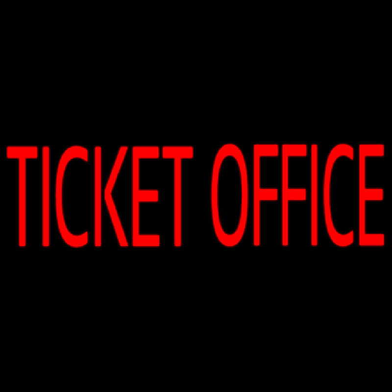 Ticket Office Neonskylt