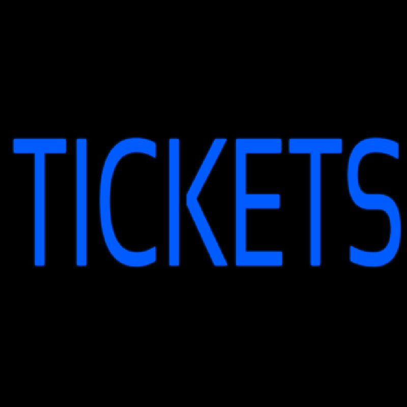 Tickets Block Neonskylt