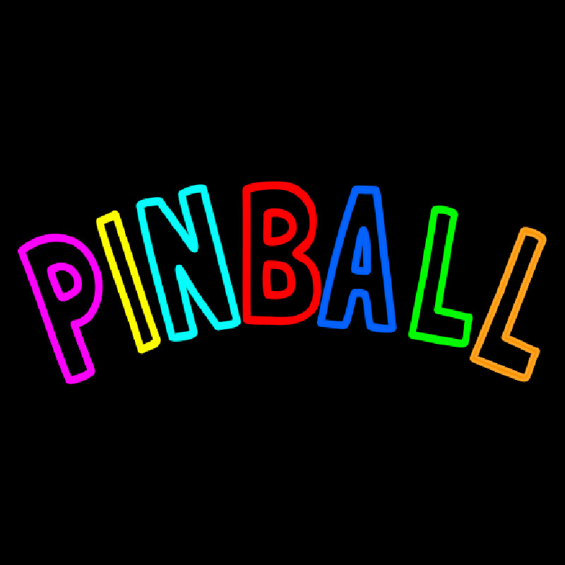 Tourquoise Pinball 2 Neonskylt