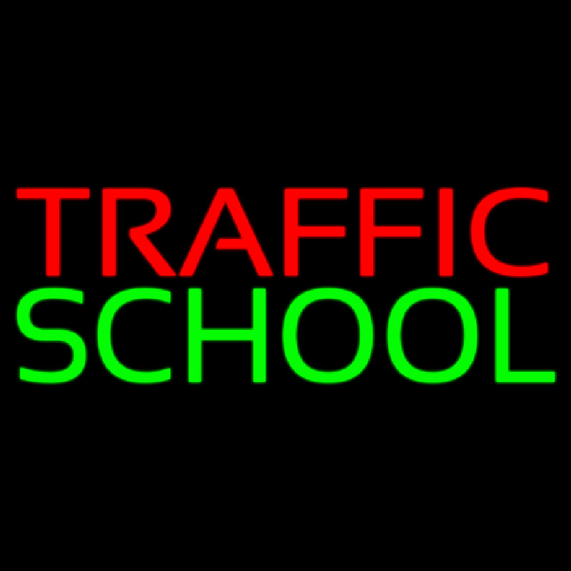 Traffic School Neonskylt