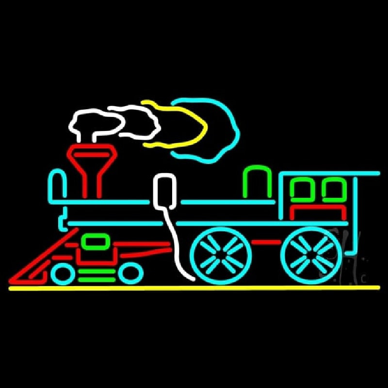 Train Logo 1 Neonskylt