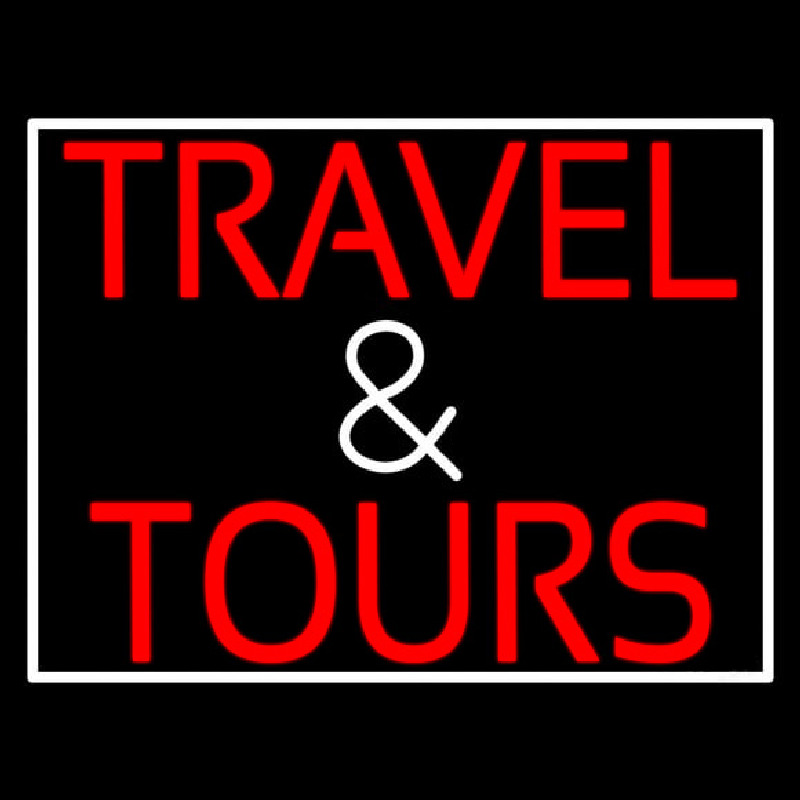 Travel And Tours Neonskylt