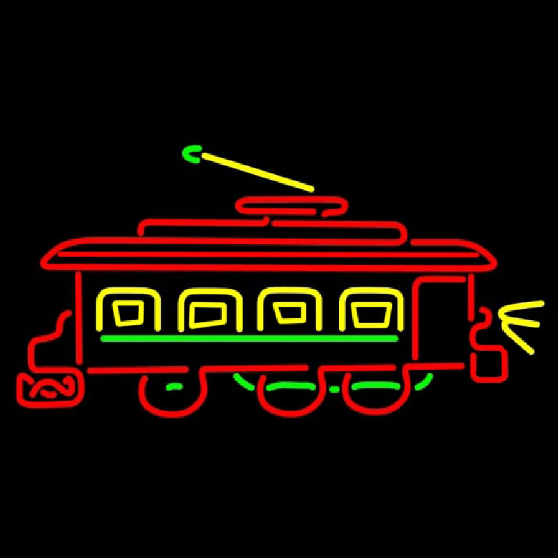 Trolley Car Neonskylt