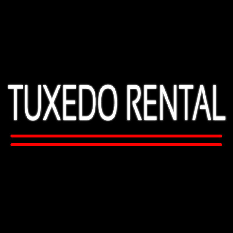Tu edo Rental Block Neonskylt