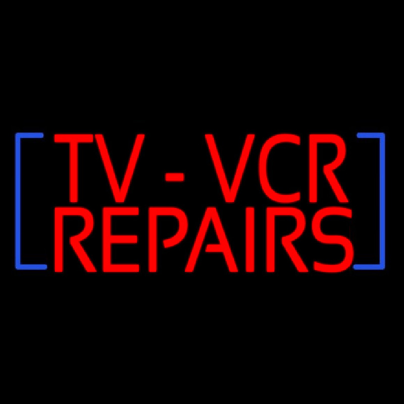 Tv Vcr Repair Neonskylt
