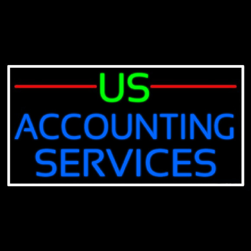 Us Accounting Service 2 Neonskylt