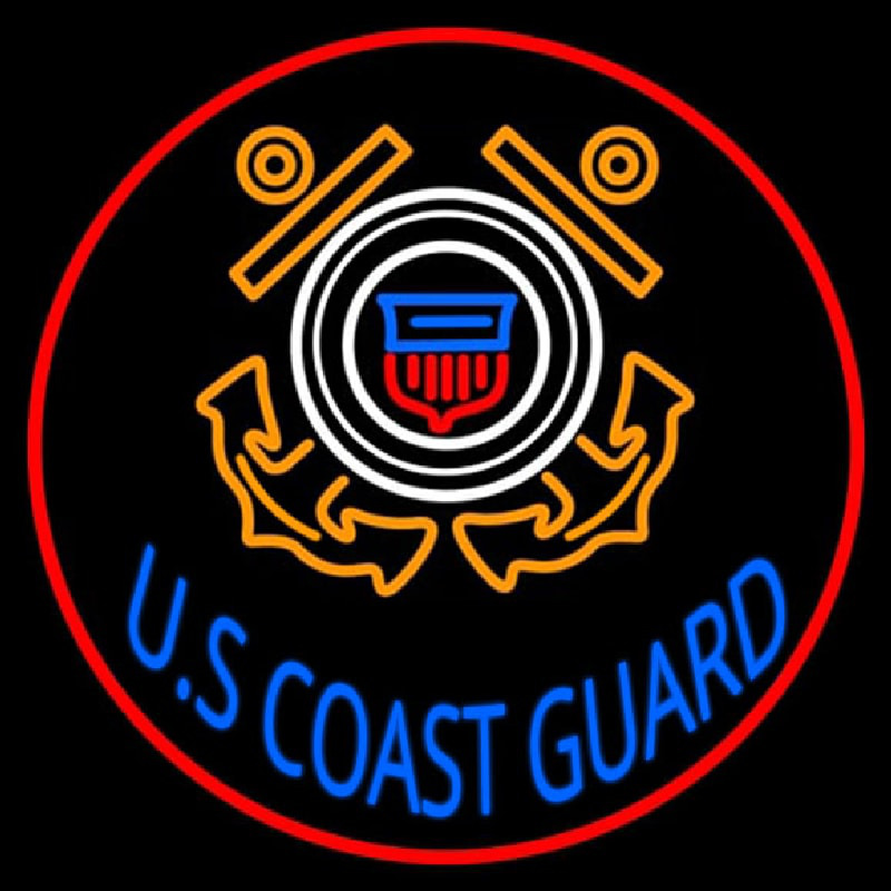 Us Coast Guard Logo Neonskylt