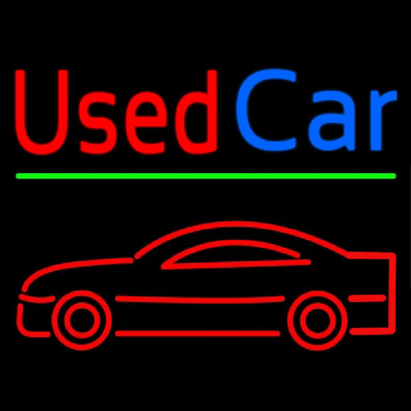 Used Car Neonskylt
