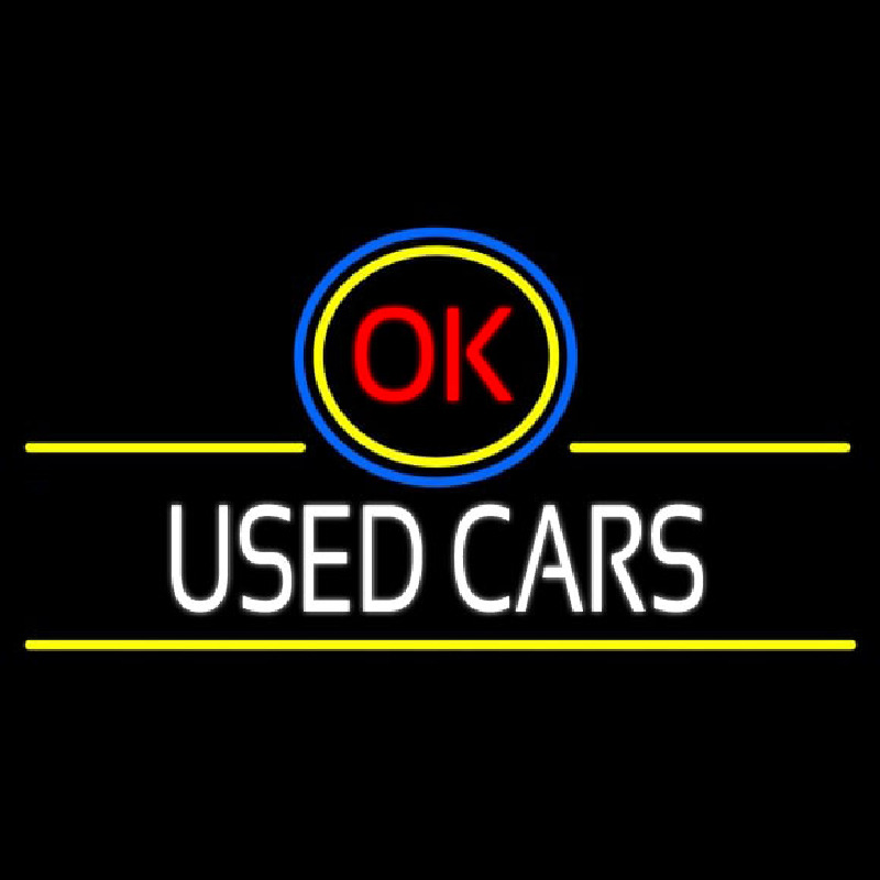 Used Cars Neonskylt