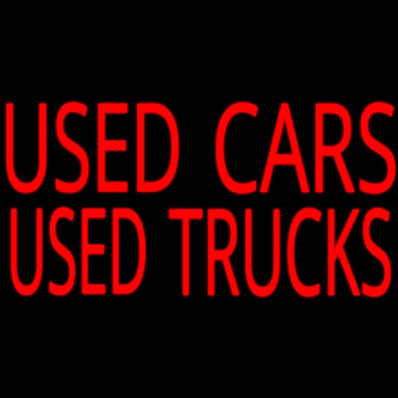 Used Cars Used Truckes Neonskylt