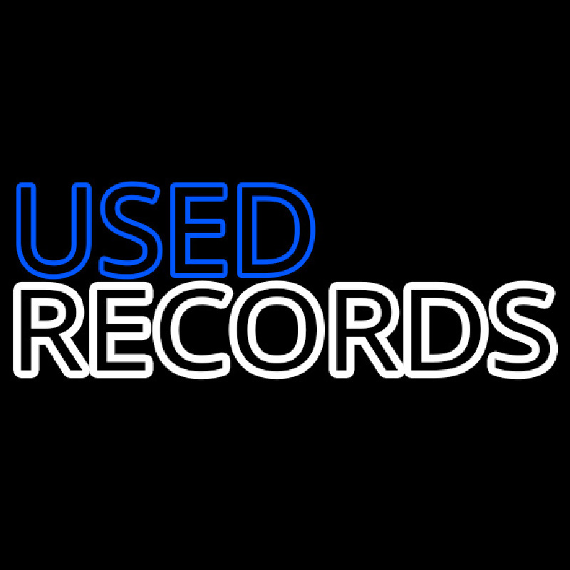 Used Records Neonskylt