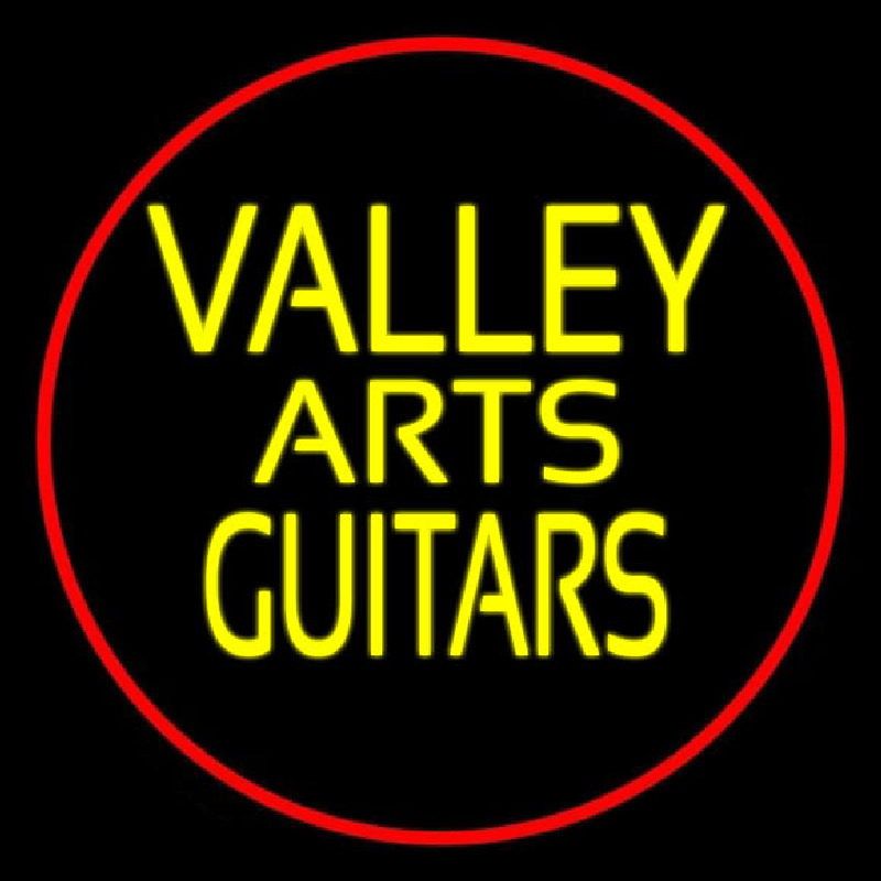 Valley Arts Guitars Logo 1 Neonskylt