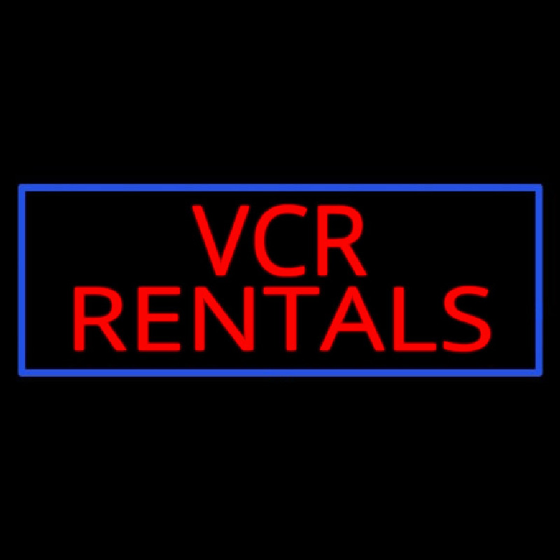 Vcr Rentals Neonskylt