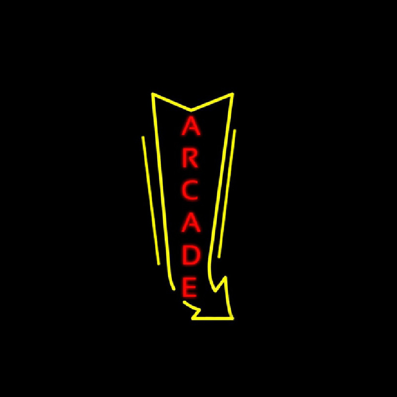 Vertical Arcade Logo Neonskylt