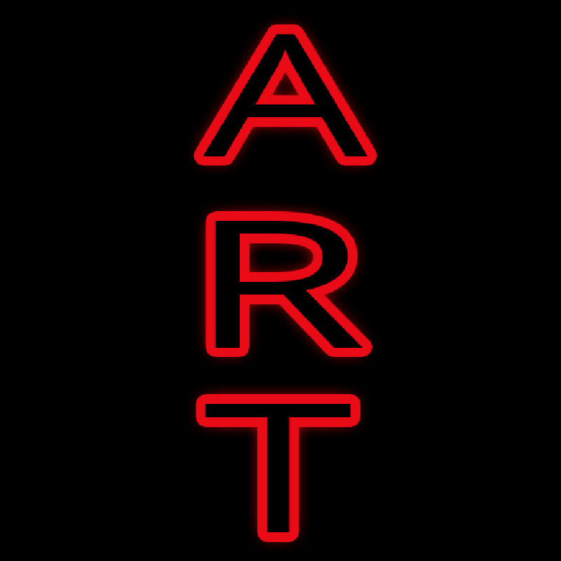 Vertical Double Stroke Art 1 Neonskylt