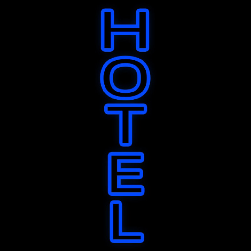 Vertical Double Stroke Hotel Neonskylt