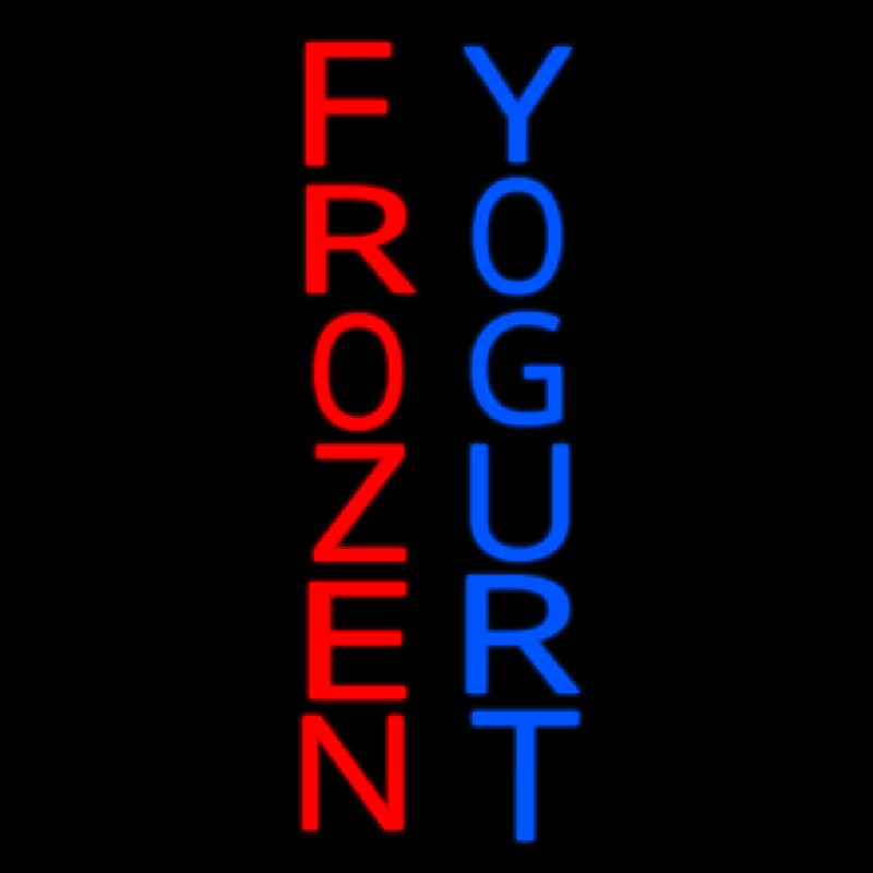 Vertical Frozen Yogurt Neonskylt