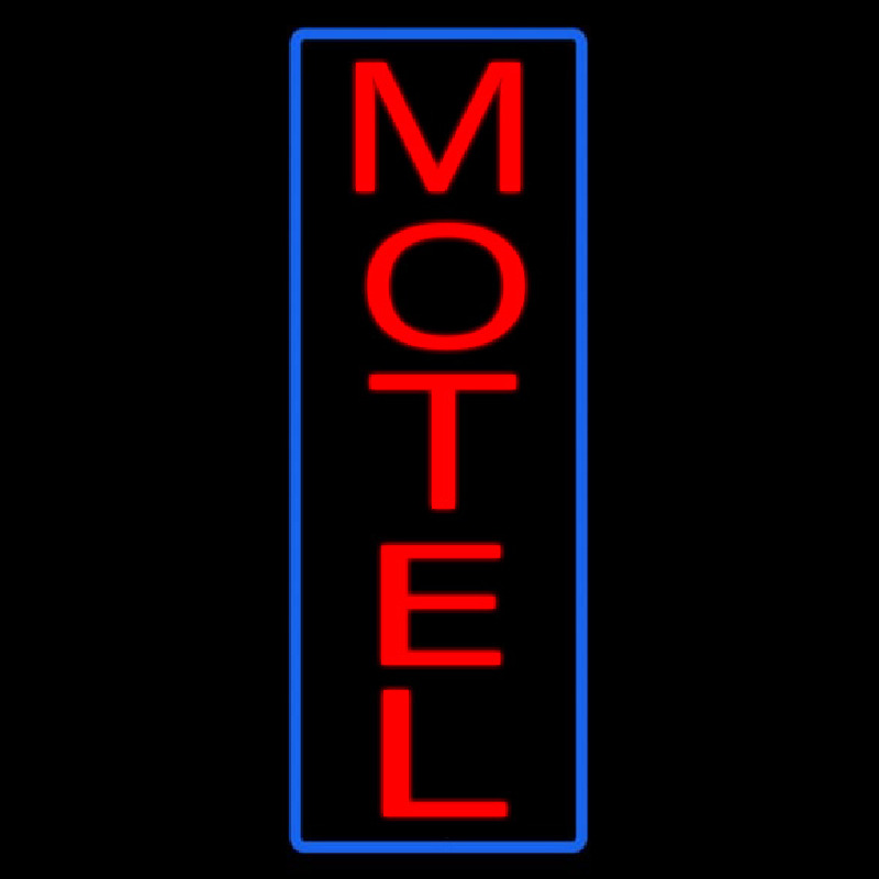 Vertical Motel Neonskylt