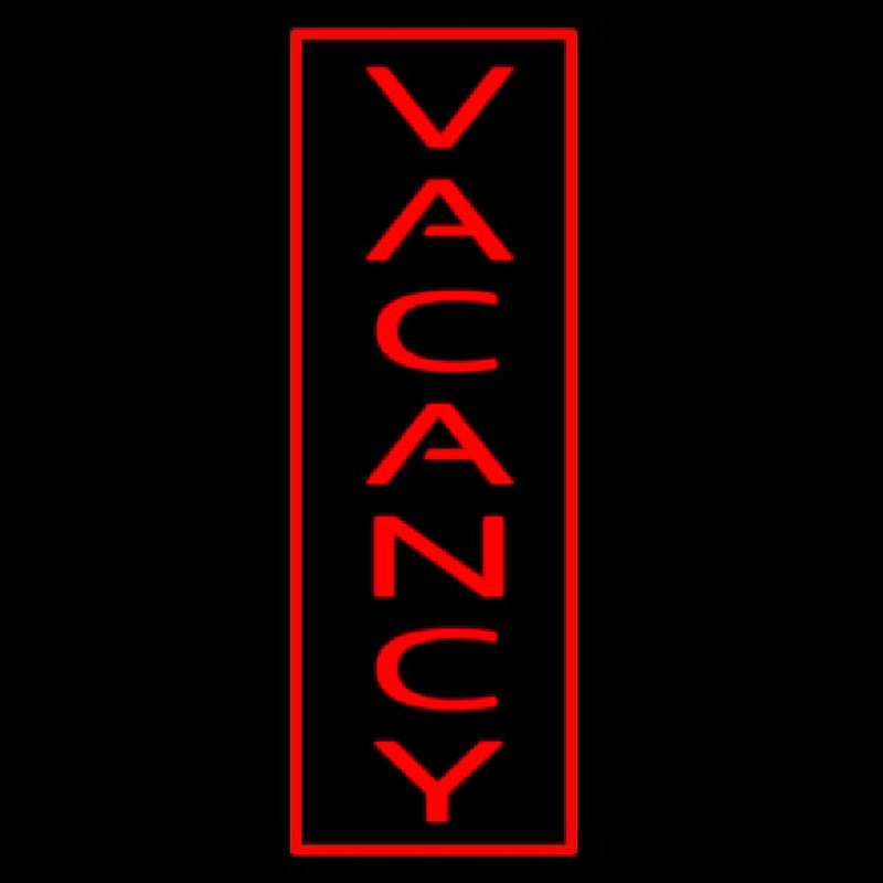 Vertical Vacancy Neonskylt