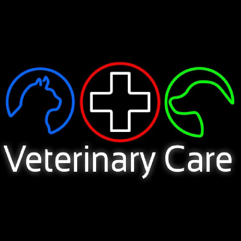 Veterinary Care Neonskylt