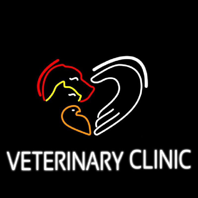 Veterinary Clinic Neonskylt