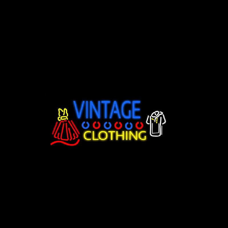 Vintage Clothing Neonskylt