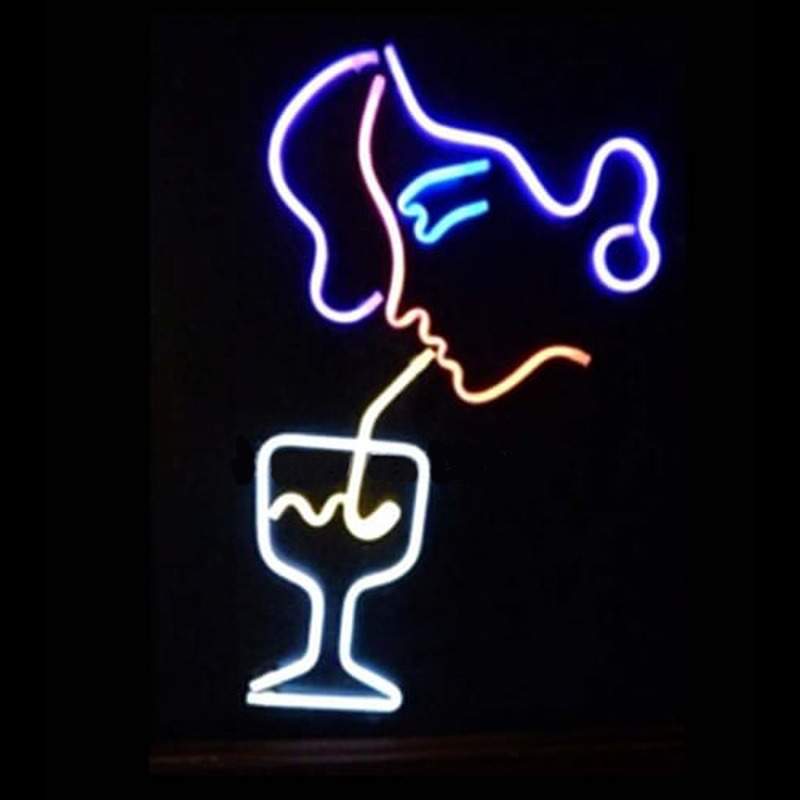 WOMEN DRINKING Neonskylt