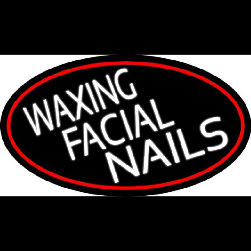 Wa ing Facial Nails Neonskylt