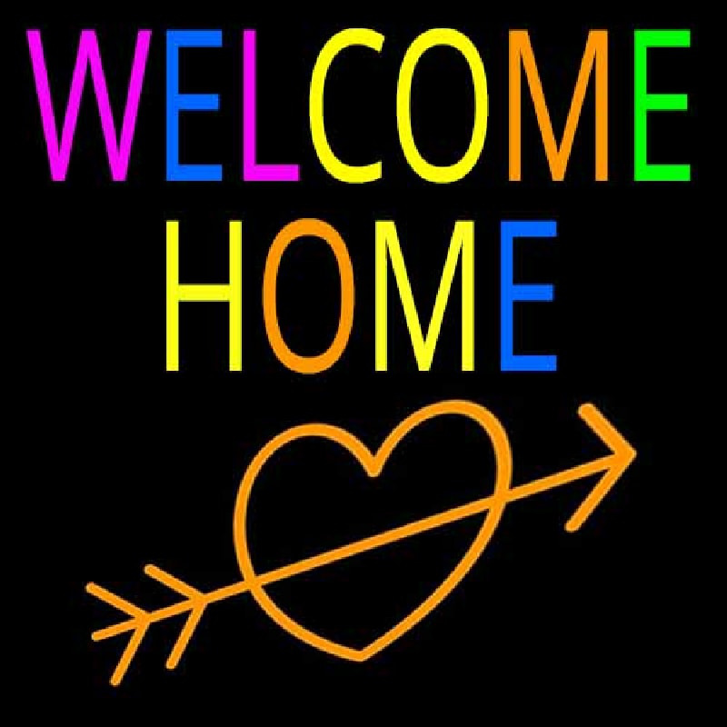 Welcome Home Neonskylt