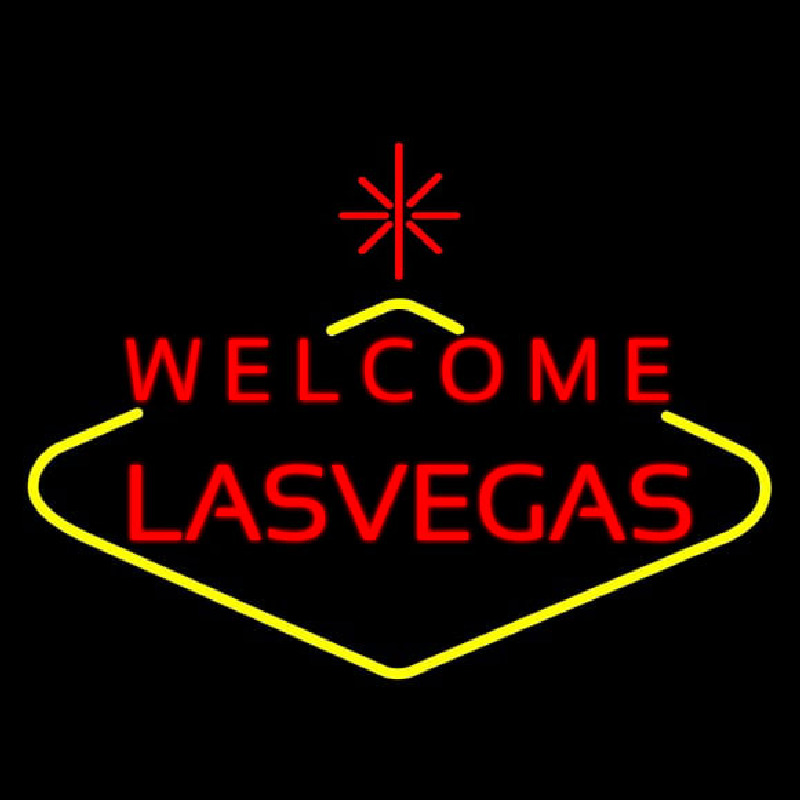 Welcome Lasvegas Neonskylt