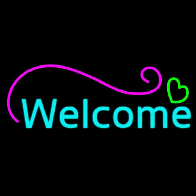 Welcome Love Neonskylt