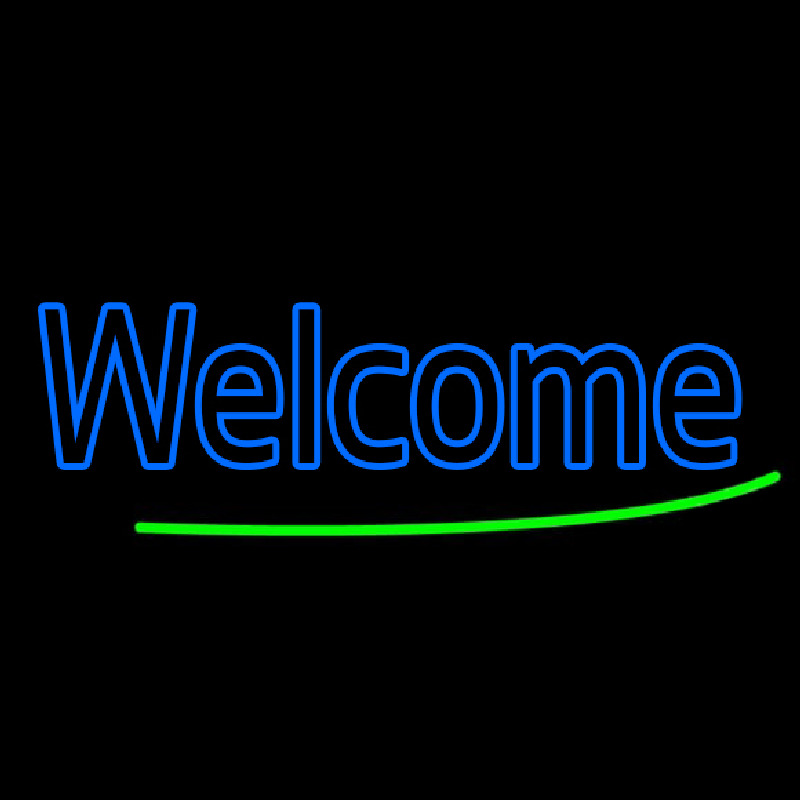 Welcome Neonskylt