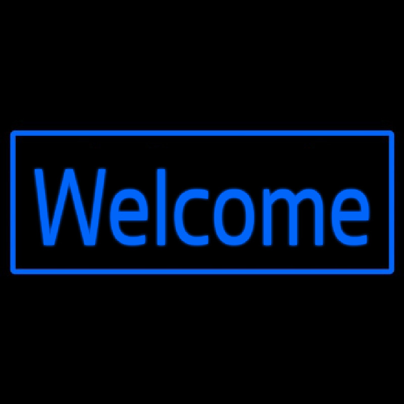 Welcome Neonskylt