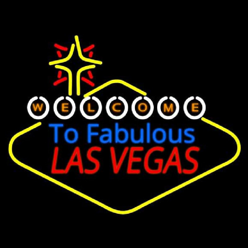 Welcome To Fabulous Las Vegas Neonskylt