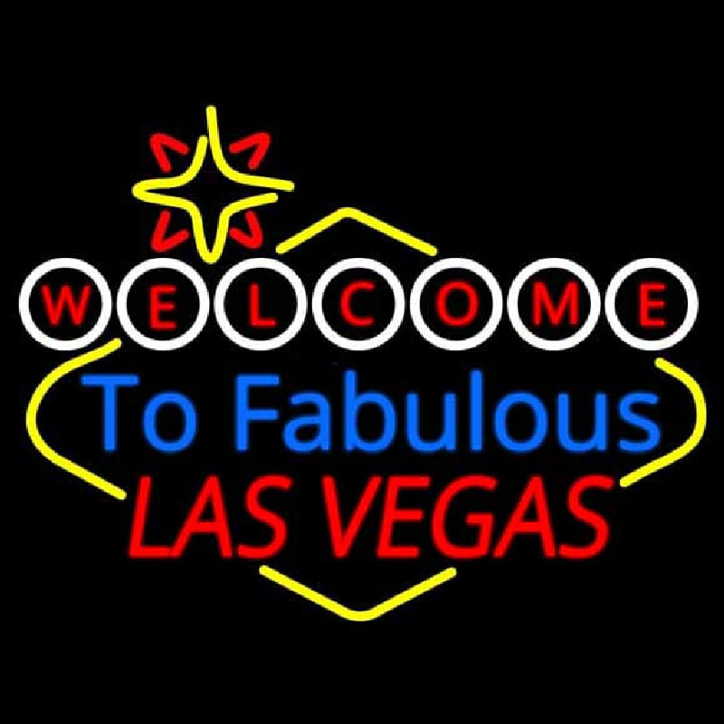 Welcome To Fabulous Las Vegas Neonskylt