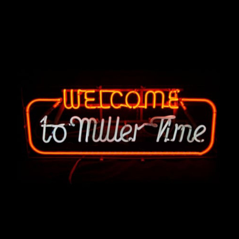Welcome to miller time Neonskylt